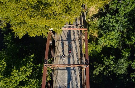 Sonoma bridge view from above